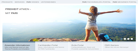 Screenshot PARI GmbH