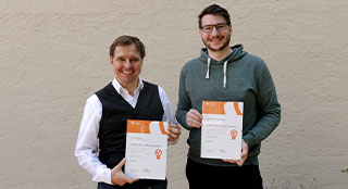 Stefan Bauer und Korbinian Kugelmann zur Re-Zertifizierung als TYPO3 CMS Consultants